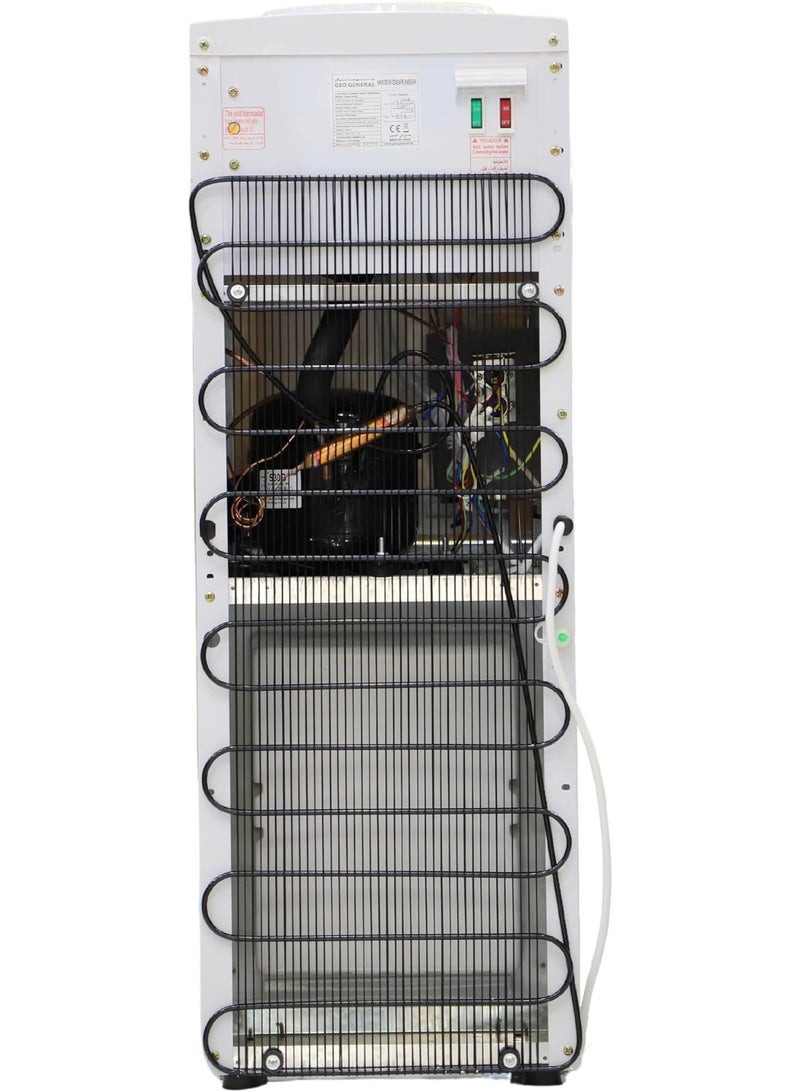 GEO GENERAL GSM-98LB Water Dispenser – Hot & Cold, 2 Taps, High-Efficiency Cooling & Heating, Black Finish - Image 4