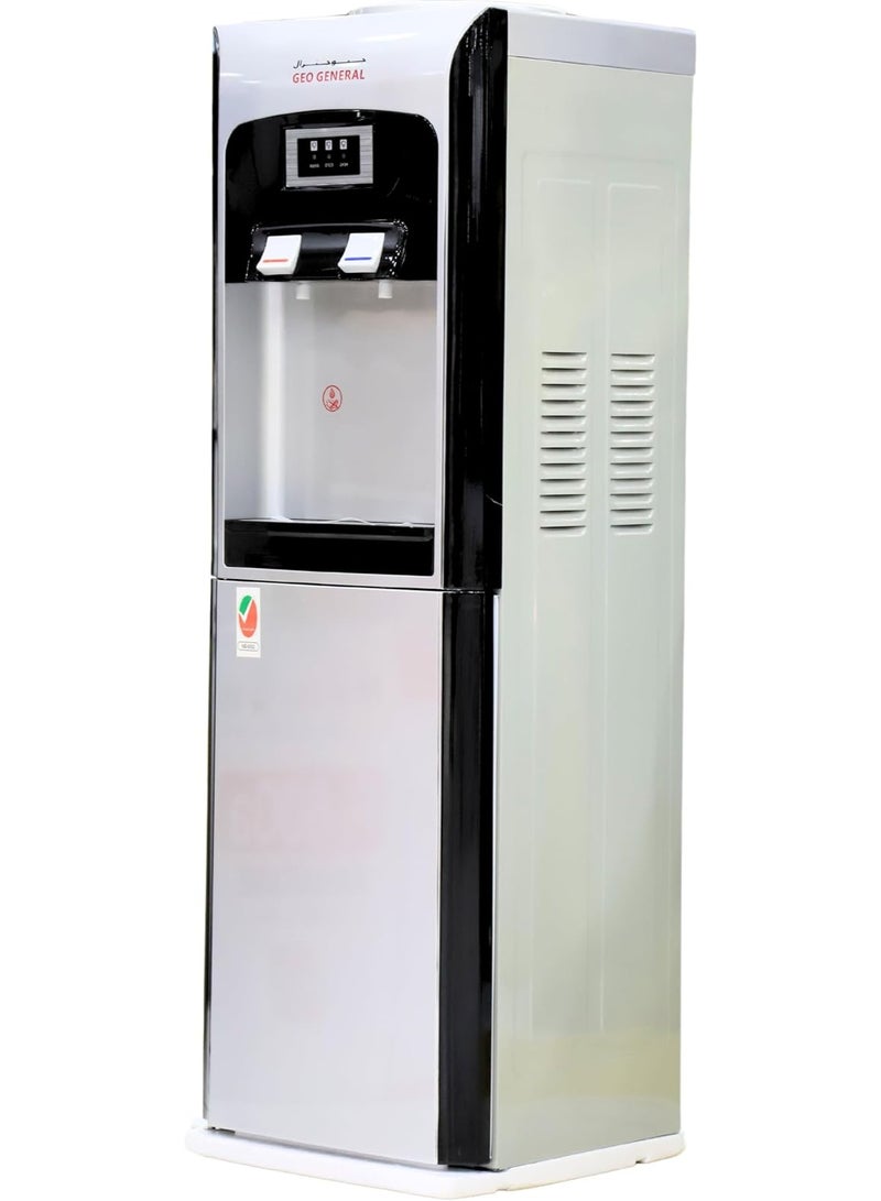 GEO GENERAL GSM-98LB Water Dispenser – Hot & Cold, 2 Taps, High-Efficiency Cooling & Heating, Black Finish - Image 2