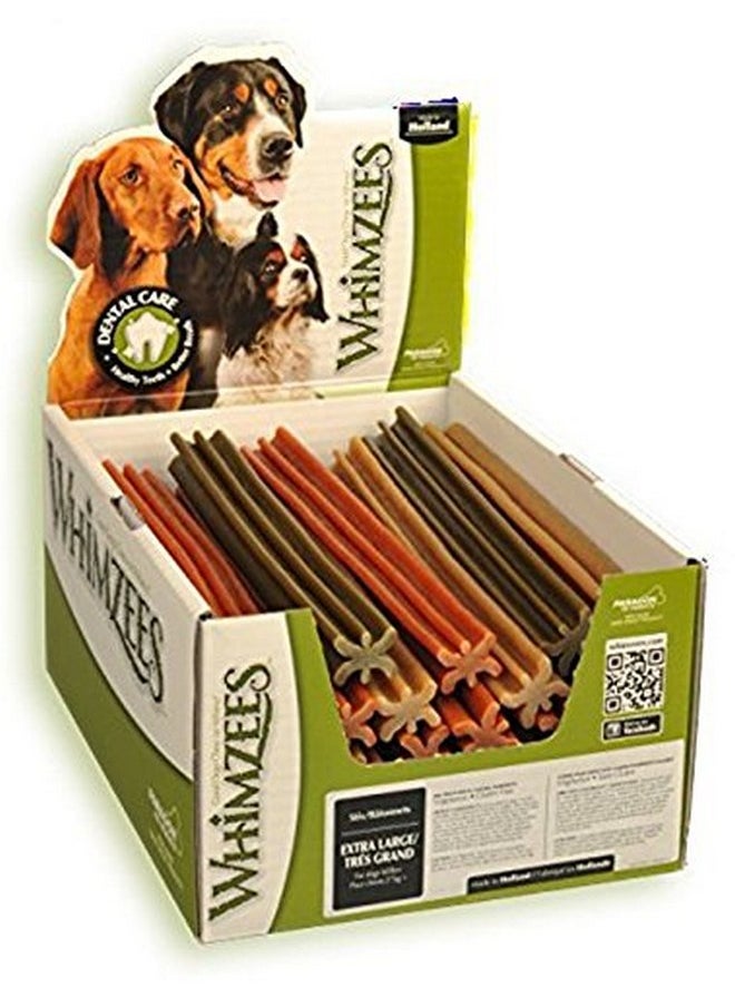 ويمزيس - مكافآت الكلاب من Whimzees (عبوة من 10 قطع) Dental Stix، مقاس كبير جدًا - Image 1