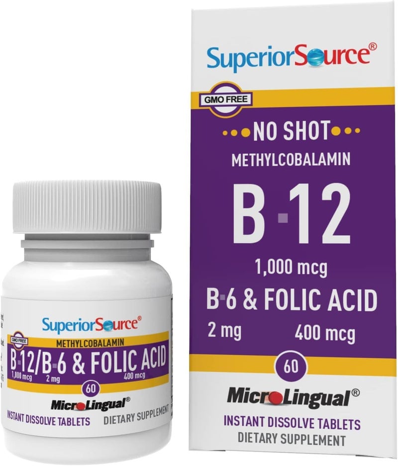 Superior Source Vitamin B12 Methylcobalamin 1000 mcg for Adults - Image 1
