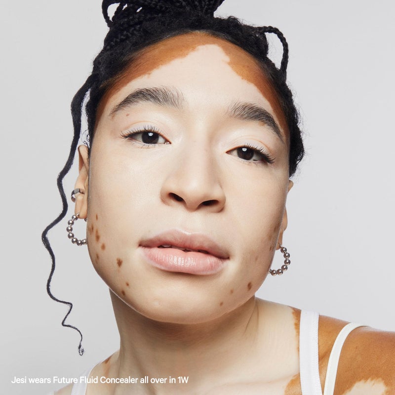 Milk Makeup Future Fluid All Over Cream Concealer, 1W (Very Fair with Warm Undertones) - 0.28 fl oz - Medium-to-Full Coverage - Up to 12-Hour Wear - Crease-Proof Finish - Vegan, Cruelty Free - Image 4