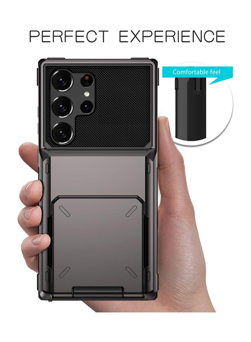 For Samsung Galaxy S25 Ultra Case Wallet Slide Camera Cover [Detachable Wallet] S 25 Ultra Case with Card Holder Protective Phone Cover for Galaxy S25 Ultra 6.8 Inch - Image 3