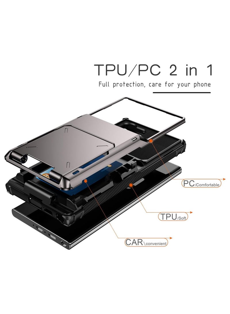 For Samsung Galaxy S25 Ultra Case Wallet Slide Camera Cover [Detachable Wallet] S 25 Ultra Case with Card Holder Protective Phone Cover for Galaxy S25 Ultra 6.8 Inch - Image 4