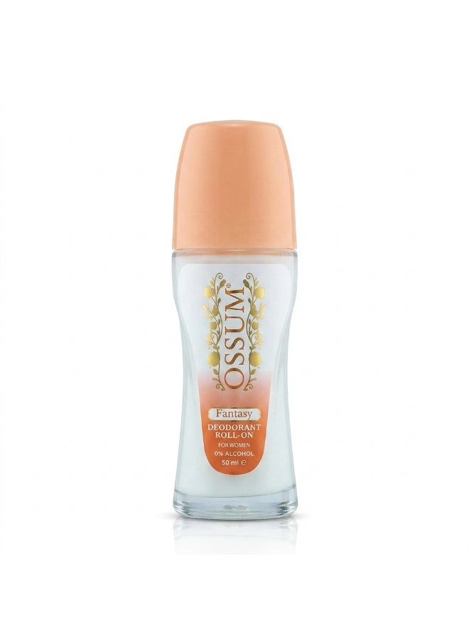 Ossum Fantasy Deodorant Roll On for Women 0% Alcohol - 50 ml