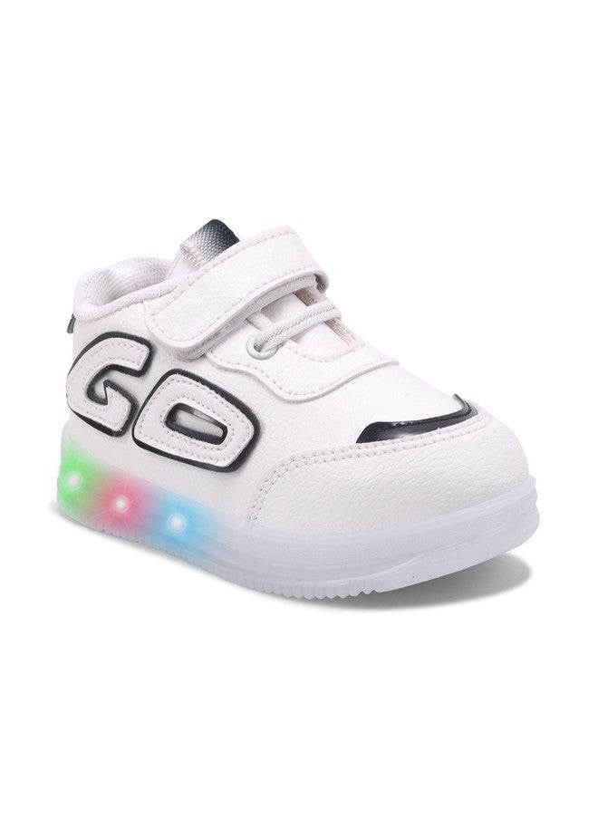 KATS Unisex Kids LED Colourblocked Sneakers with Velcro Closure - Image 5