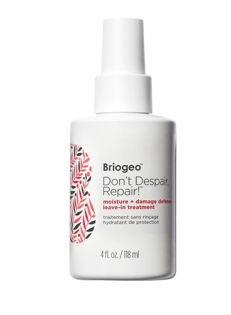 Briogeo Don’t Despair Repair Moisture Damage Defense Leave In Treatment Seals Split Ends and Repairs Dry Damaged Hair Vegan Phalate and Paraben Free 118ml - Image 1