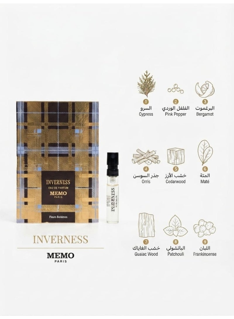 Memo Paris Inverness Eau de Parfum - Sample 1.5 ml - Image 2
