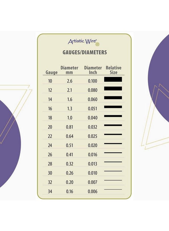 أرتيستك واير سلك تغليف المجوهرات النحاسي المقاوم للتشويه مقاس 22 سلكًا ذهبي اللون بطول 125 قدمًا - Image 4