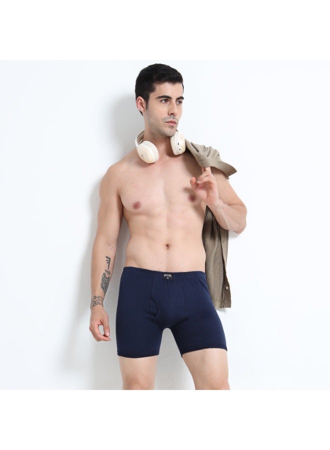 DUJE Men’s Regular Trunks (3-Pack Combo 3 – Green, Blue & Grey) | 100% Combed Cotton | Breathable, Sweat-Absorbing, Anti-Bacterial & Odour-Free Daily Innerwear - Image 3
