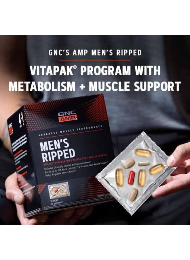 GNC AMP - Men'S Ripped Vitapak Program With Metabolism + Muscle Support - Image 1