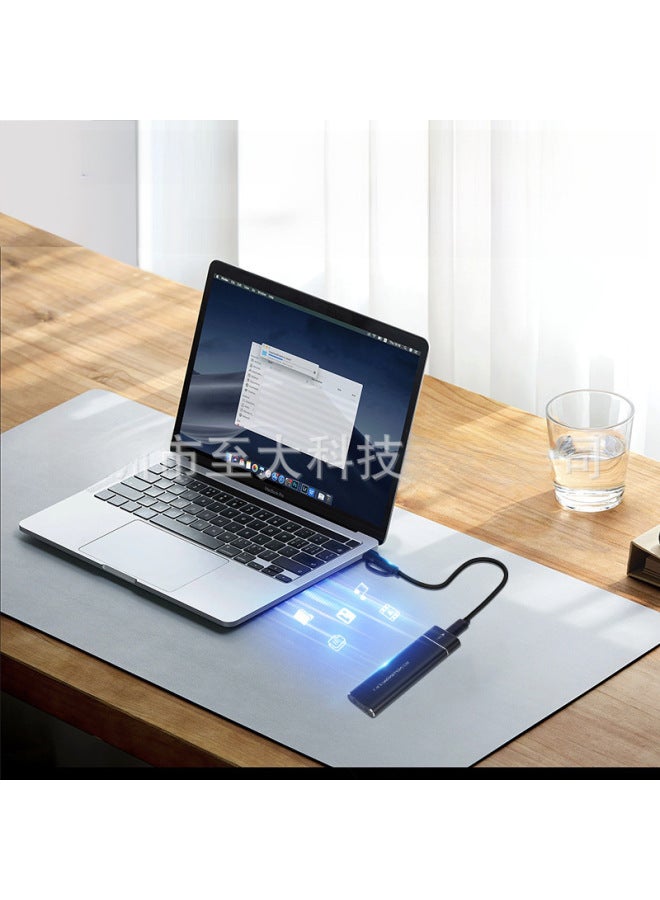 Usb 3.1 10g M.2 Solid State Drive Box Dual Protocol Ngff Nvme Notebook External M2 Hard Drive Box Digital Computer Mobile Hard-Color:Silver NGFF Single Protocol C- A 5G - Image 4