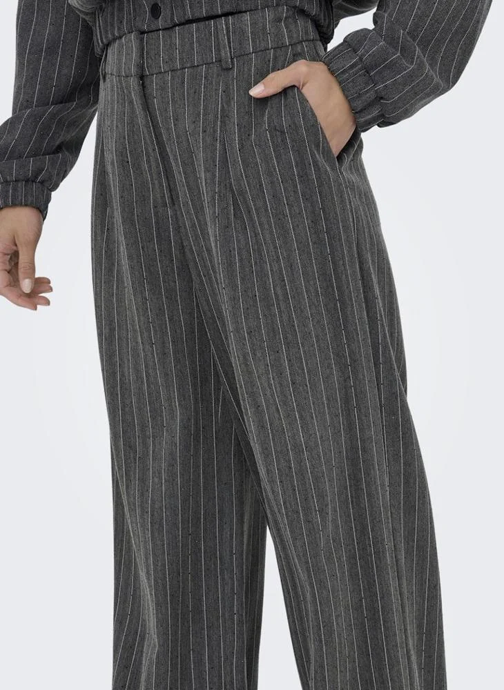 ONLY Striped Wide Leg Pants
