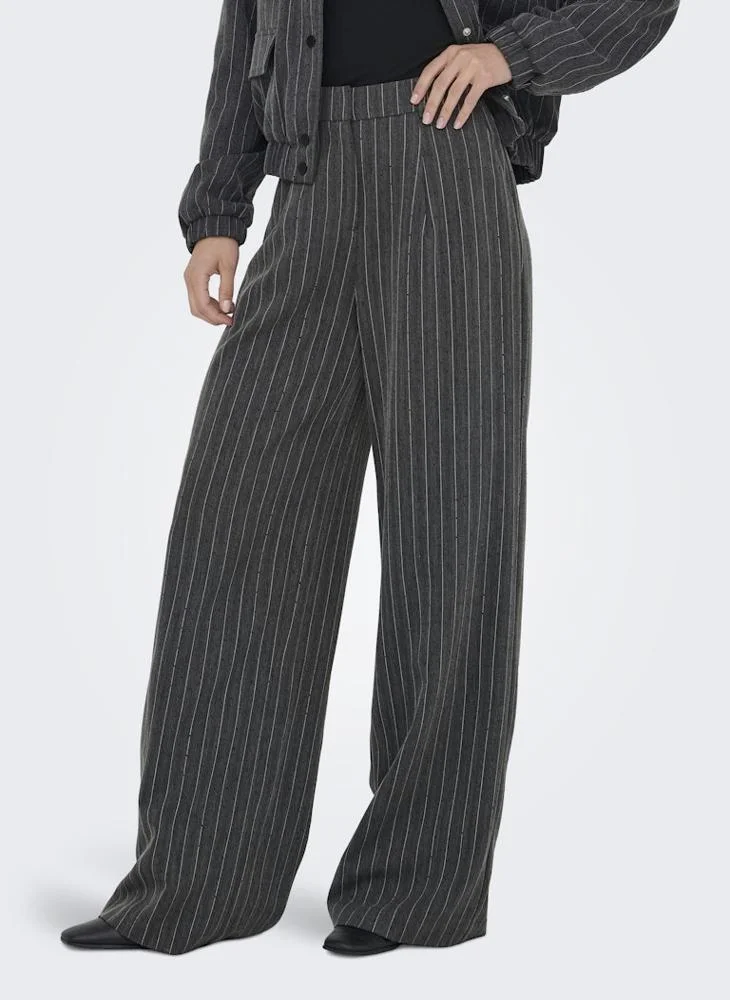 ONLY Striped Wide Leg Pants