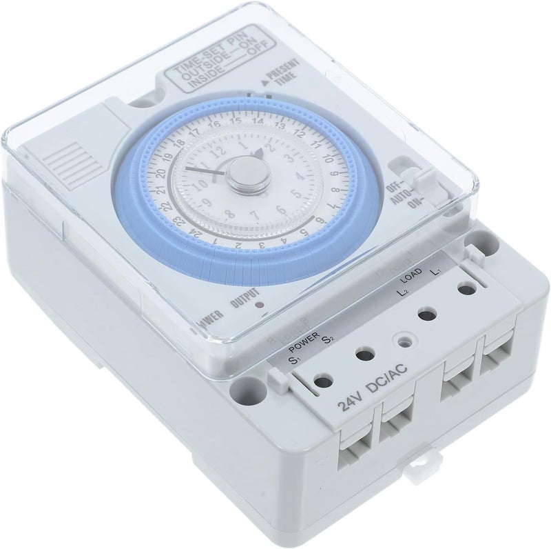 Mechanical Timer Analog Countdown Multifunctional Compact 24vac/dc Indoor Kitchen Timer Precise Time Control for Cooking and Baking Use - Image 1