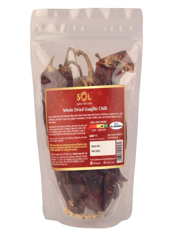 Sol Whole Dried Guajillo Chillies with stem, 60g - Image 2