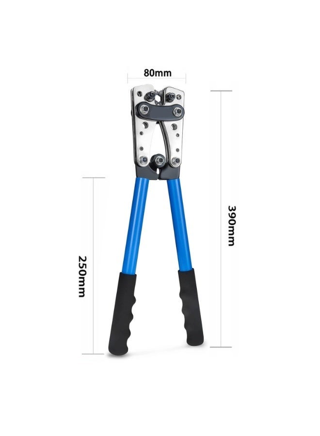 kashemano HX-50B Wire Crimping 10-0AWG 6-50mm² Plier Cable Crimping Tool Blue - Image 2