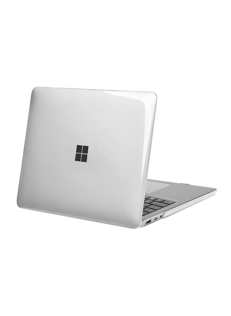 Case Compatible with Surface Laptop 5/4/3 13.5 Inch 2022 2021 2019 Release with Metal Keyboard (Models: 1951 1868) Protective Plastic Hard Shell Case Cover (Clear) - Image 1