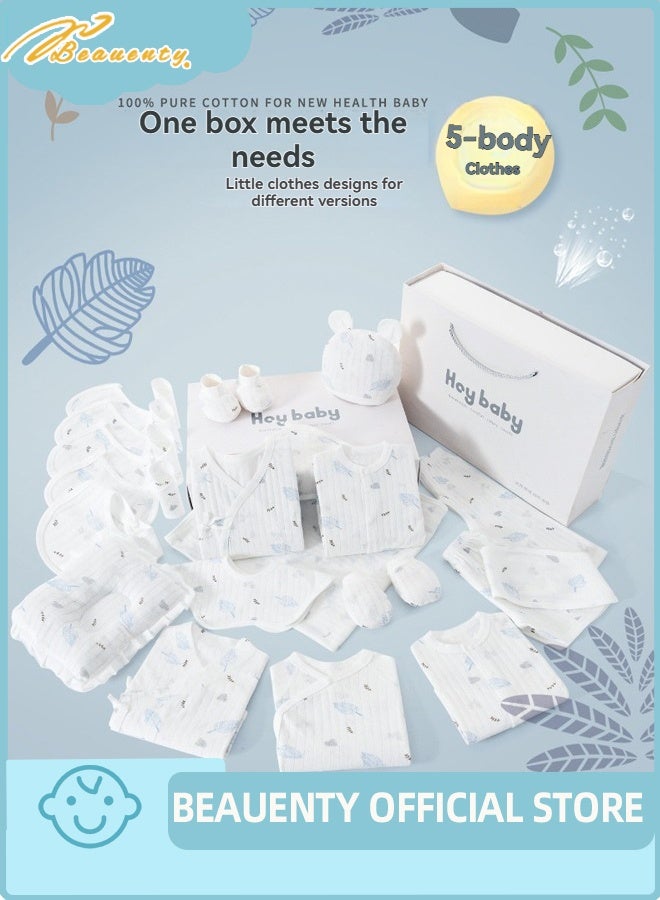 بيوينتي 26PCS مجموعة هدايا الأطفال حديثي الولادة ، مجموعة هدايا Layette حديثي الولادة ، مجموعة ملحقات ملابس الأطفال للأولاد والبنات ، القطن الممتاز. - Image 3