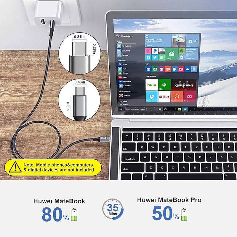 ® USB C to USB C Cable 16.4Ft,PD 60W Fast Charging Cord,Type-C Charger Lead for MacBook iPad Pro Samsung Galaxy Pixel Switch Data Transfer - Image 5