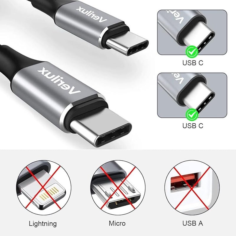 ® USB C to USB C Cable 16.4Ft,PD 60W Fast Charging Cord,Type-C Charger Lead for MacBook iPad Pro Samsung Galaxy Pixel Switch Data Transfer - Image 2