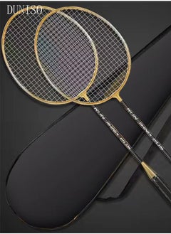 DUNISO Badminton Rackets Set of 2 Badminton Racquets Lightweight Including Badminton Bag 3 Badminton Shuttlecock and Grip Tape  - Image 4