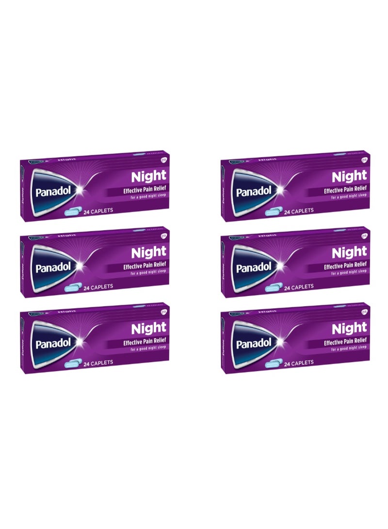 بانادول ليلي، 24 قرصًا، 6 قطع