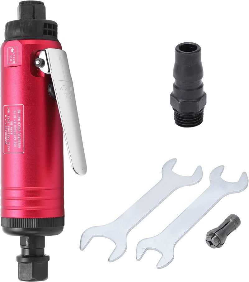 Air Die Grinder 20000RPM Mini Compact Short Body Polishing Tool with 3mm 6mm Collet, Adjustable Speed Pneumatic Die Grinder for Grinding Polishing Deburring in Mold Tire Metal Shop (Japanese Style) - Image 1