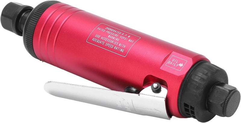 Air Die Grinder 20000RPM Mini Compact Short Body Polishing Tool with 3mm 6mm Collet, Adjustable Speed Pneumatic Die Grinder for Grinding Polishing Deburring in Mold Tire Metal Shop (Japanese Style) - Image 2