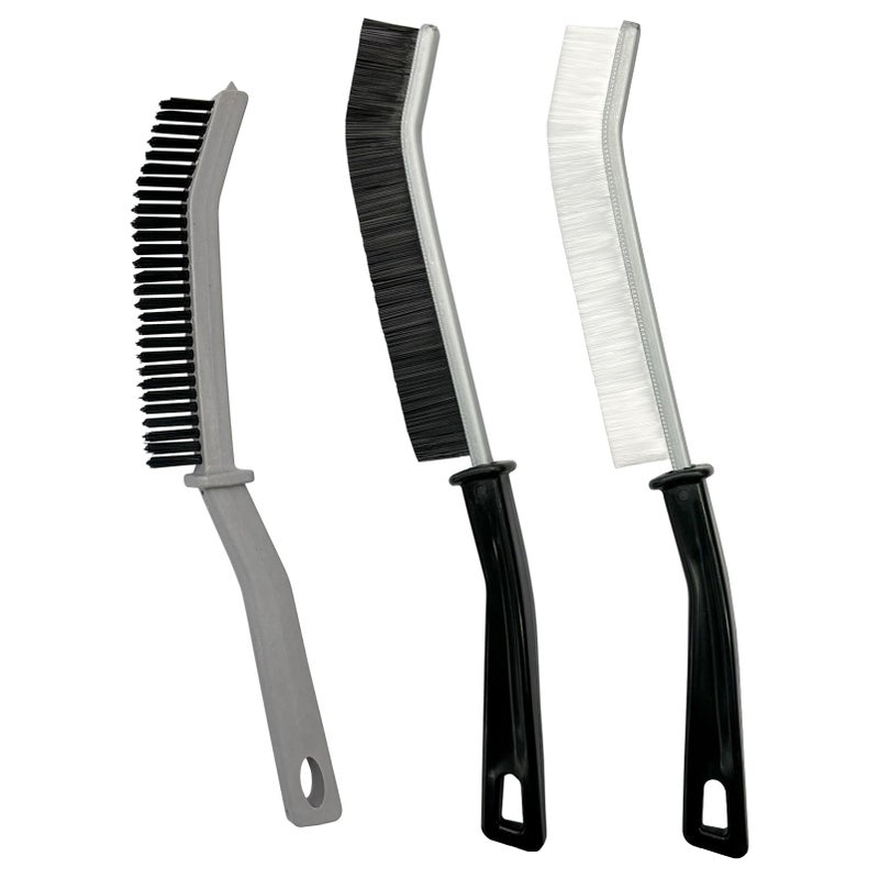 Crevice Cleaning Brush HardBristled Gap Scrub Brush Toilet Gap Cleaning Brush Tool for Scrub Small Spaces Kitchen Bathroom Corner Grout Sink Window Tracks Hinges 3pcs