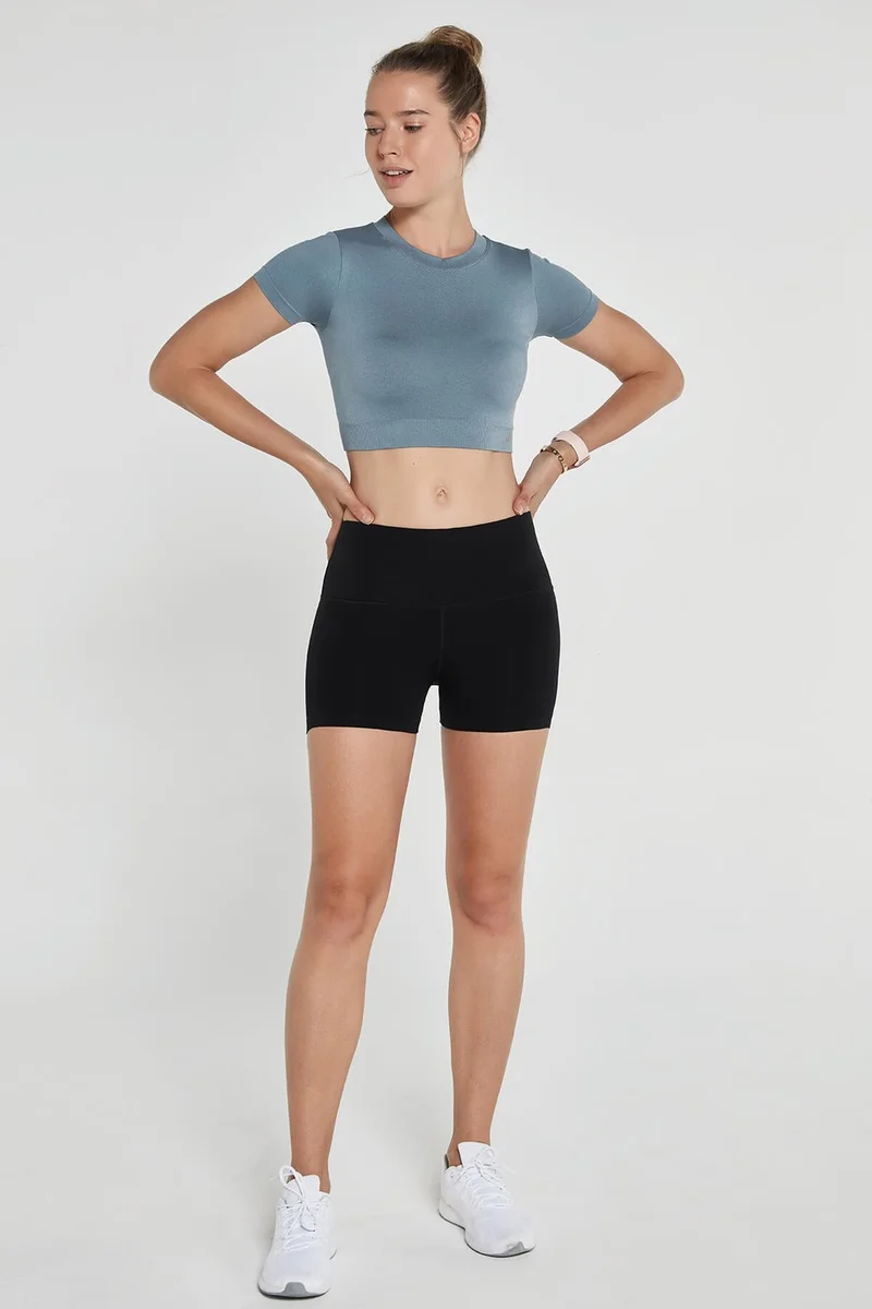 Jerf Captiva Soft Textured & Flexible Crop Top Stone