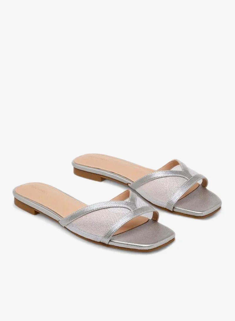 Flora Bella By Shoexpress Women Mesh Panel Slide Sandals Ramadan Collection