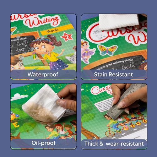 AADIVY A4 Sizes-40 Pcs Transparent Paper Sticker Book Covers, Self-Adhesive Waterproof Binding Film for School & Office, Textbook Protective Plastic, Clear [47x34 Cm Sizes] - Image 5