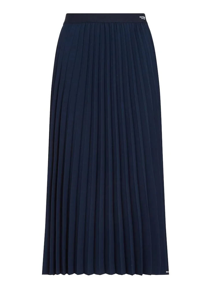 TOMMY HILFIGER Logo Plisse Skirt