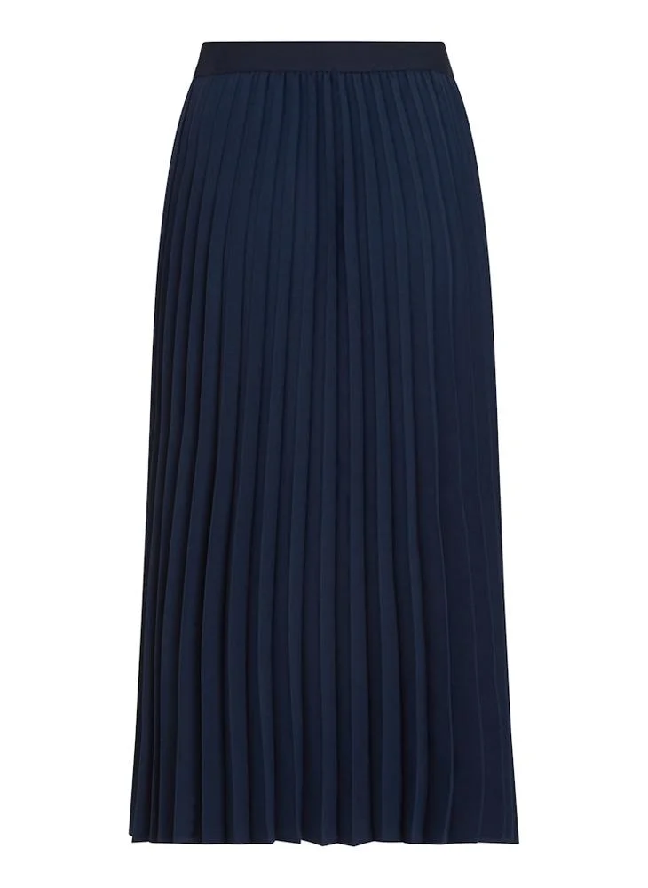 TOMMY HILFIGER Logo Plisse Skirt