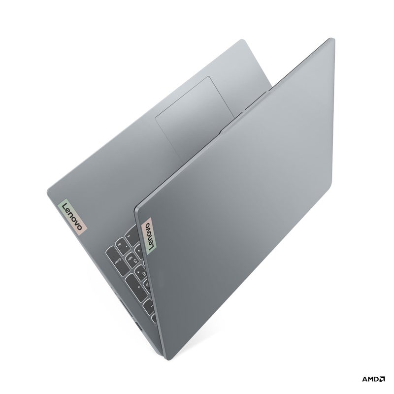 Lenovo IdeaPad Slim 3 Laptop With 15.6 Inch Full HD (1920x1080) Display, AMD Athlon  10 Processor/8GB RAM DDR5/512GB SSD/AMD Radeon 610M Graphics/DOS(Without Windows)/ English/Arabic Arctic Grey - Image 5