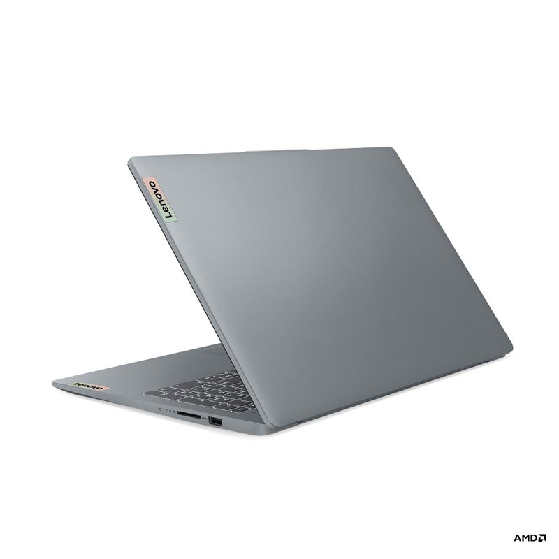 Lenovo IdeaPad Slim 3 Laptop With 15.6 Inch Full HD (1920x1080) Display, AMD Athlon  10 Processor/8GB RAM DDR5/512GB SSD/AMD Radeon 610M Graphics/DOS(Without Windows)/ English/Arabic Arctic Grey - Image 3