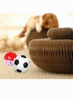 Magic Organ Cat Scratching Board Cat Scratcher Cat Cordion Slinky Cat Scratching Toy Comes with Bell Ball Cat Accordion for Cats Organ Scratching Board Cat Accordion Toy