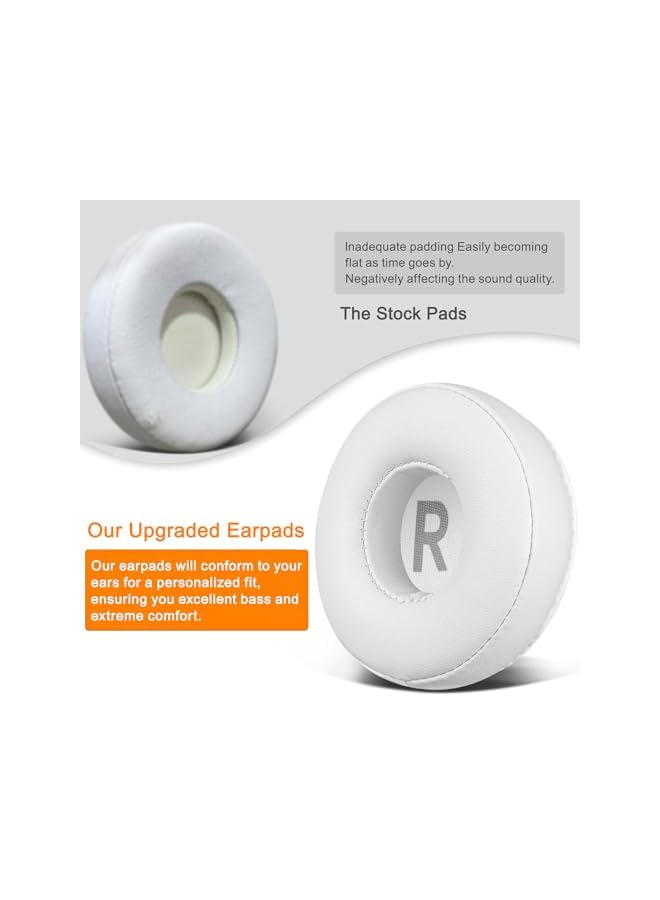 Professional Ear Pads Cushions Replacement For Beats Ep Wired On Ear Headphones Ear Pads With High Density Noise Isolation Foam White