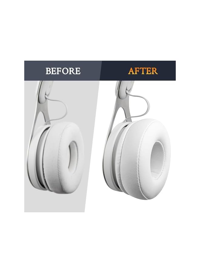 Professional Ear Pads Cushions Replacement For Beats Ep Wired On Ear Headphones Ear Pads With High Density Noise Isolation Foam White