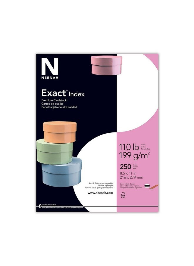 Wausau Exact Index Cardstock 92 Brightness 110 Lb 8.5 X 11 Inches White 250 Sheets (48508)  - Image 1