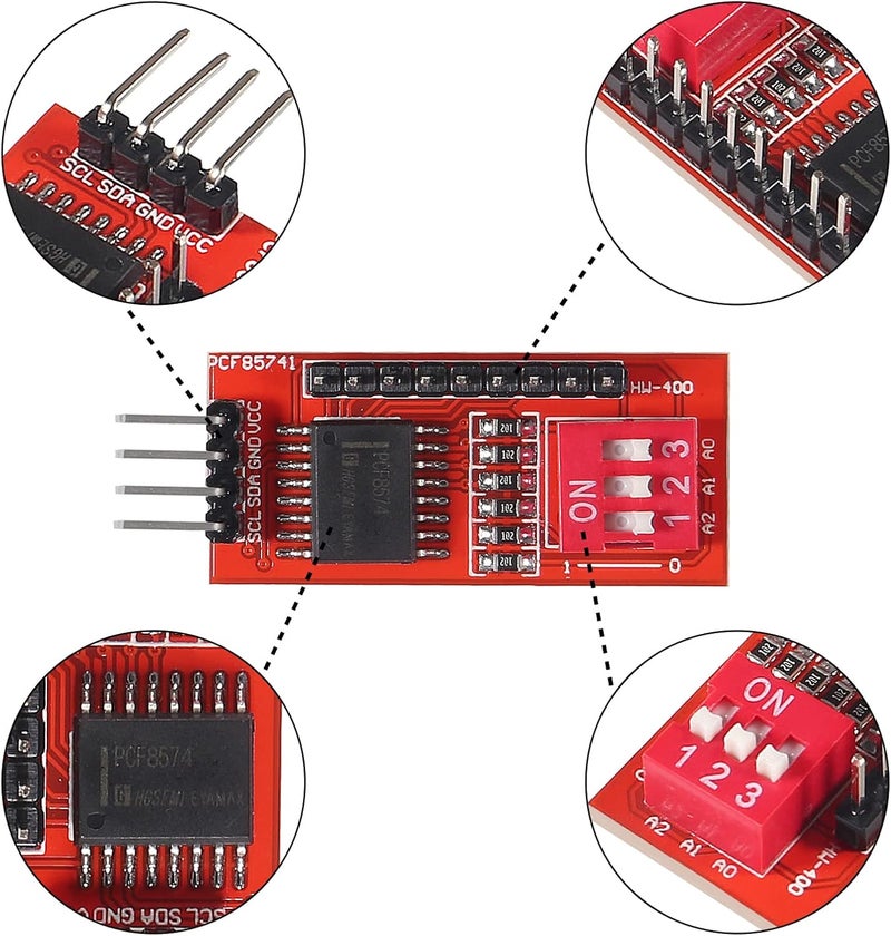 AITIAO 5Pcs PCF8574T PCF8574 IO Expansion Board I/O Expander I2C-Bus Evaluation Development Module - Image 4