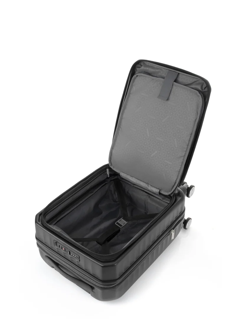 امريكان توريستر American Tourister Frontec Spinner 54 cm - Jet Black - 3 Years Global Warranty