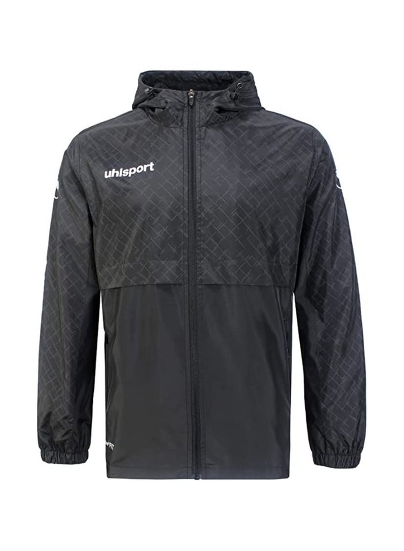UHLSPORT uhlsport Rain Jacket, Smart breathe® FIT, For all kinds of sports in cold weather, Waterproof coating, Pockets on both sides, Adjustable cape, Regular Fit, Elastic wrist  - Image 1