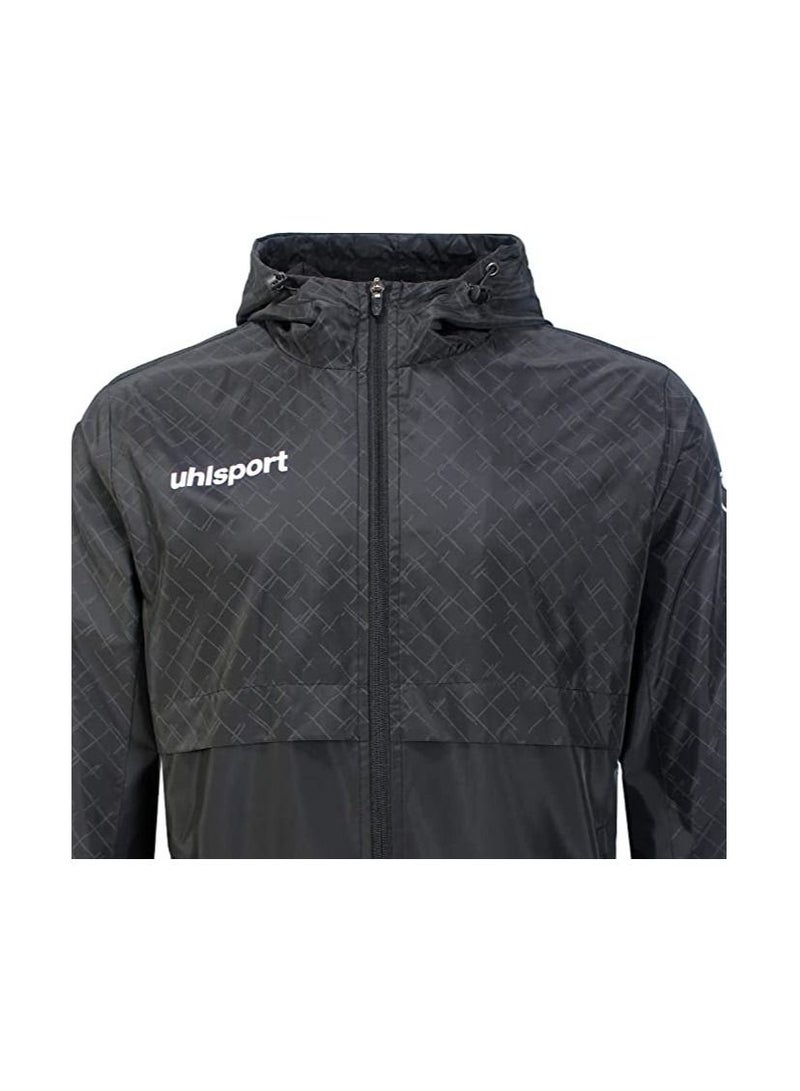UHLSPORT uhlsport Rain Jacket, Smart breathe® FIT, For all kinds of sports in cold weather, Waterproof coating, Pockets on both sides, Adjustable cape, Regular Fit, Elastic wrist  - Image 4