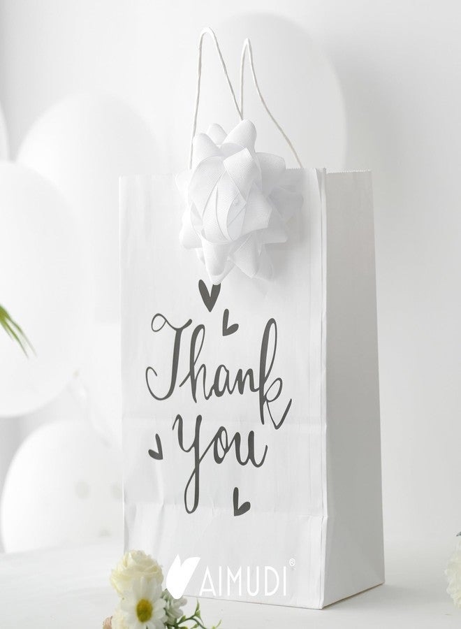 AIMUDI White Bows for Gift Wrapping 4.5'' White Gift Bows Self Adhesive Christmas Bows for Presents Gift Boxes Baskets Birthday Party Holiday Baby Shower Wedding Christmas Decorations - 8 Counts - Image 5