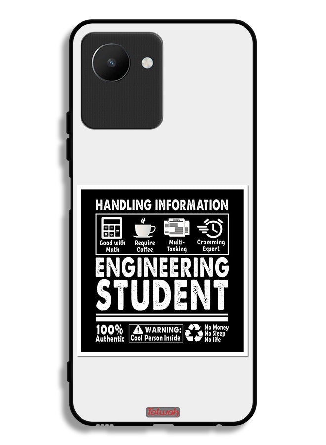 Tolwak Realme C30s Protective Case Cover Engineering Student Sticker - Image 2