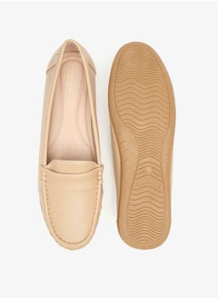 Flora Bella By Shoexpress Women's Textured Slip-On Loafers  - Image 4
