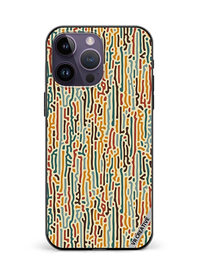 VR CREATIVE Protective Case Cover For Apple iPhone 16 Pro Max Texture Design Multicolour