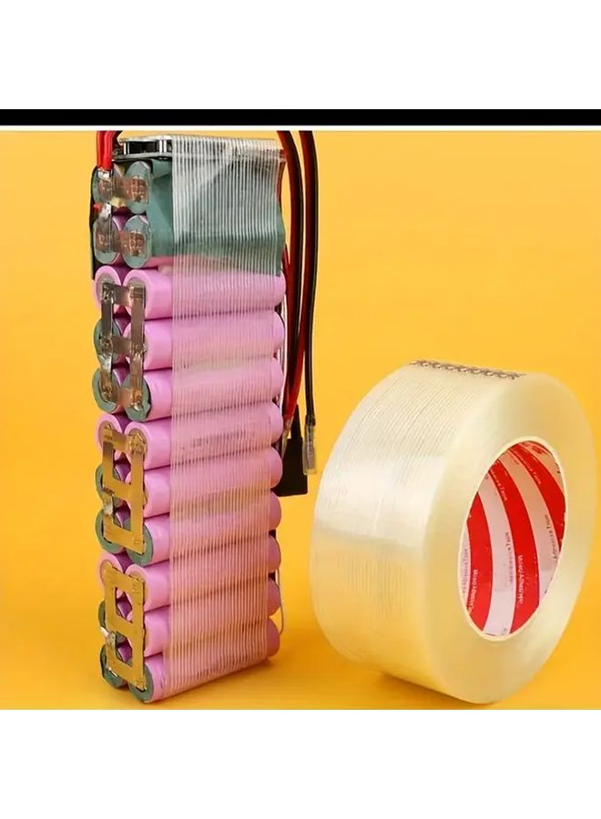 High Temperature Glass Fiber Insulation Tape For Lithium Battery Packs 25m Single Sided Adhesive - Image 4