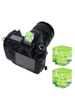 Generic Camera Hot Shoe Bubble Level, Triple 3-Axis Spirit Level for DSLR and SLR Photography, High Compatibility for Indoor and Outdoor Use (2 Pack)  - Image 1